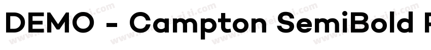 DEMO - Campton SemiBold Regular字体转换